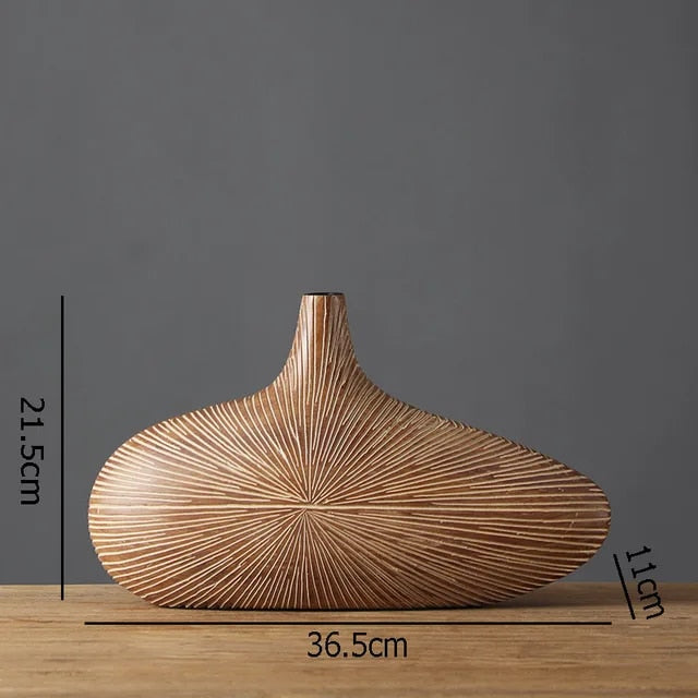 Lucas Wooden Decorative Vase