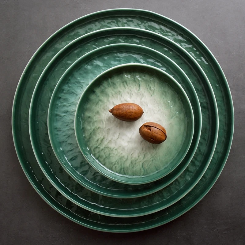 Aurielle Emerald Gradient Tableware Plate